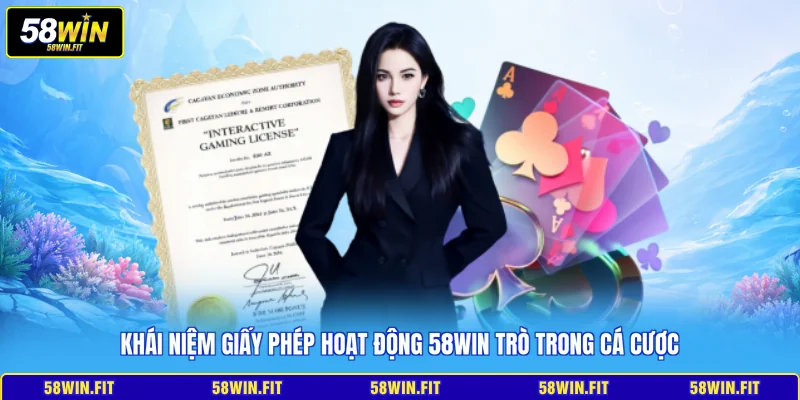 Khái niệm giấy phép hoạt động 58WIN trò trong cá cược