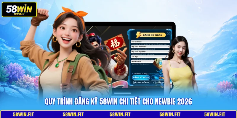 Quy trình đăng ký 58win chi tiết cho newbie 2026