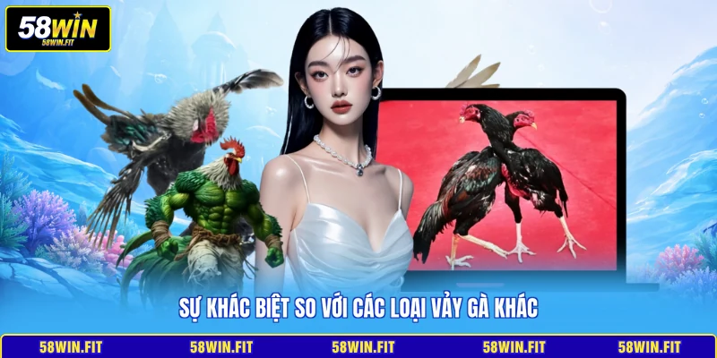 Sự khác biệt so với các loại vảy gà khác